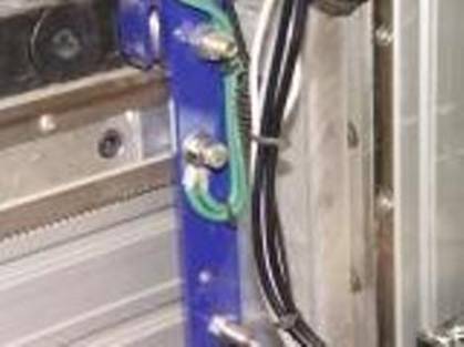 PIC# 3 Attachment at Y car using bolt, nut and washer into tapped hole. Make sure you sand or scrape to bare